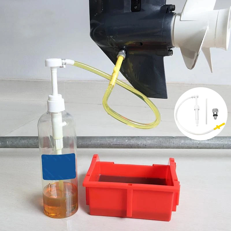 

Marine Gear Oil Pump Set 1 For Mercury Lower Unit Standard Quart Bottle Compatible Quick Gear Oil Change for Boats