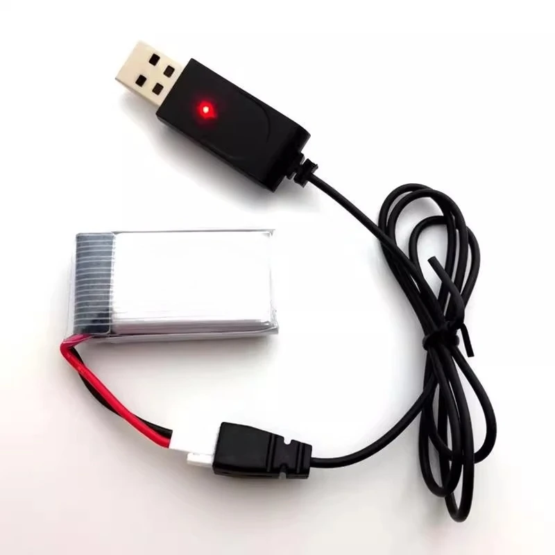 752540 For Syma X5C X5SW M68 Cheerson CX-30 H5C RC Drone Spare Parts 2-5pcs Battery Packs 3.7V 500mAh Lipo Battery With Charger - Image 2