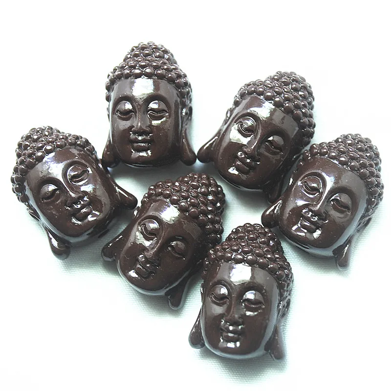 6PCS 27X20MM NEW Buddha Matching Beads Clay Material Flat Surface For Hot Jewelry Necklace Designs Accessories Good For Your