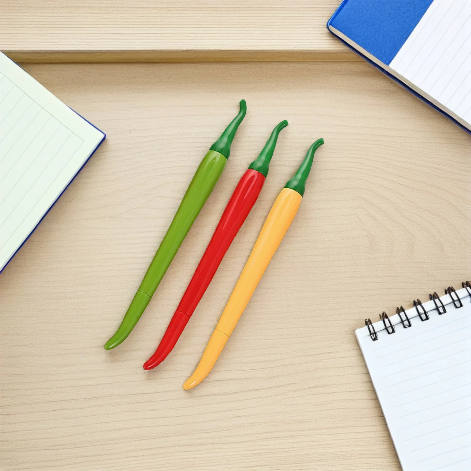 

18Pcs Chili Shaped Gel Pen Creative Cartoon Stationery Comfortable Grip Smooth Writing School Office Home Use Kids Gift