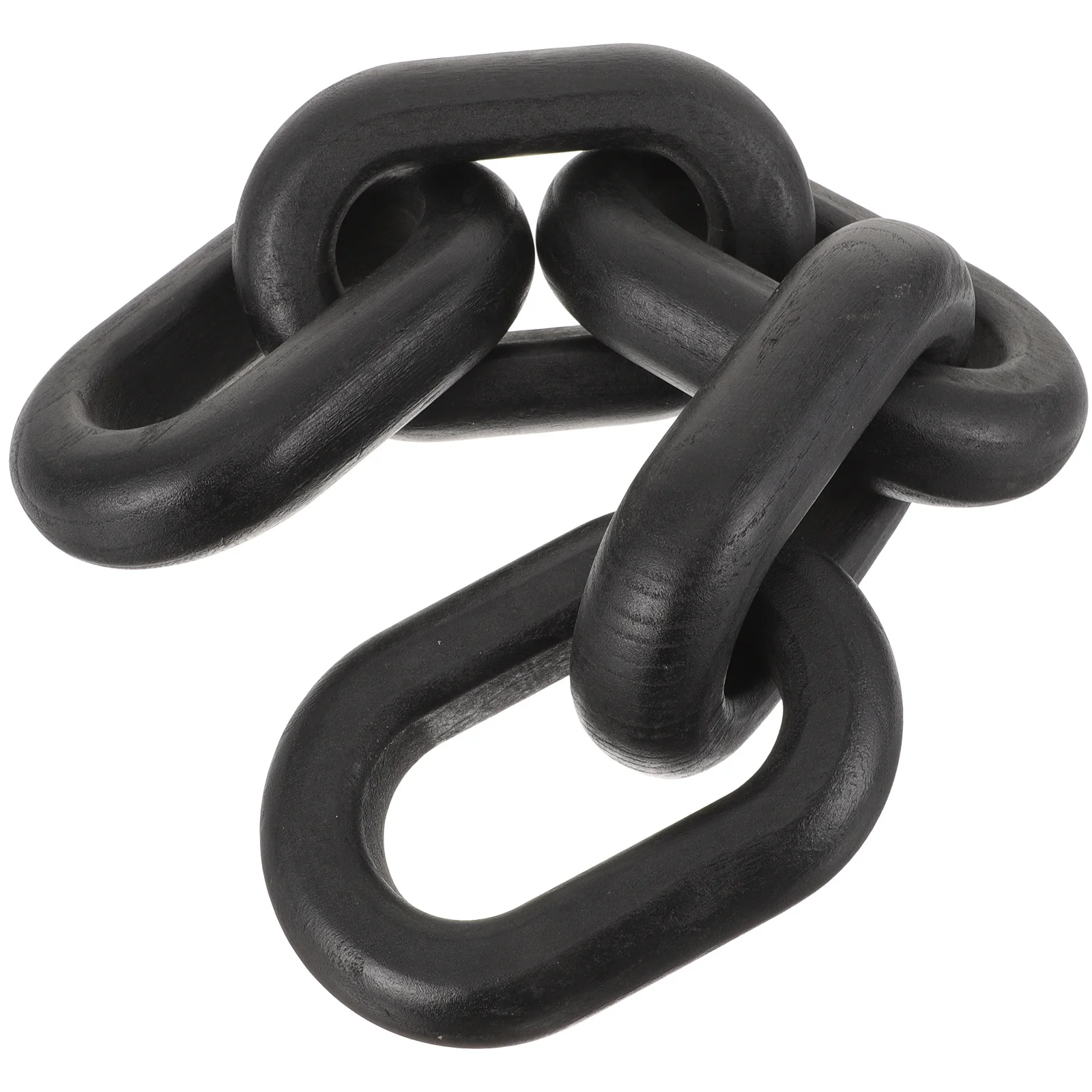 

Wooden Chain Link Decor Natural Wood Knot Craft For Home Desktop Living Room Bedroom Farmhouse Ornament Neutral Room