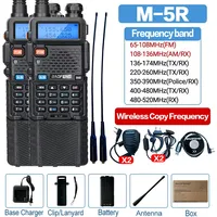Baofeng M-5R 1/2PCS Walkie Talkie Air Band 3800mAh Battery Wireless Copy Frequency Long Range AM  Ham UV-5R K5 Two Way Radio