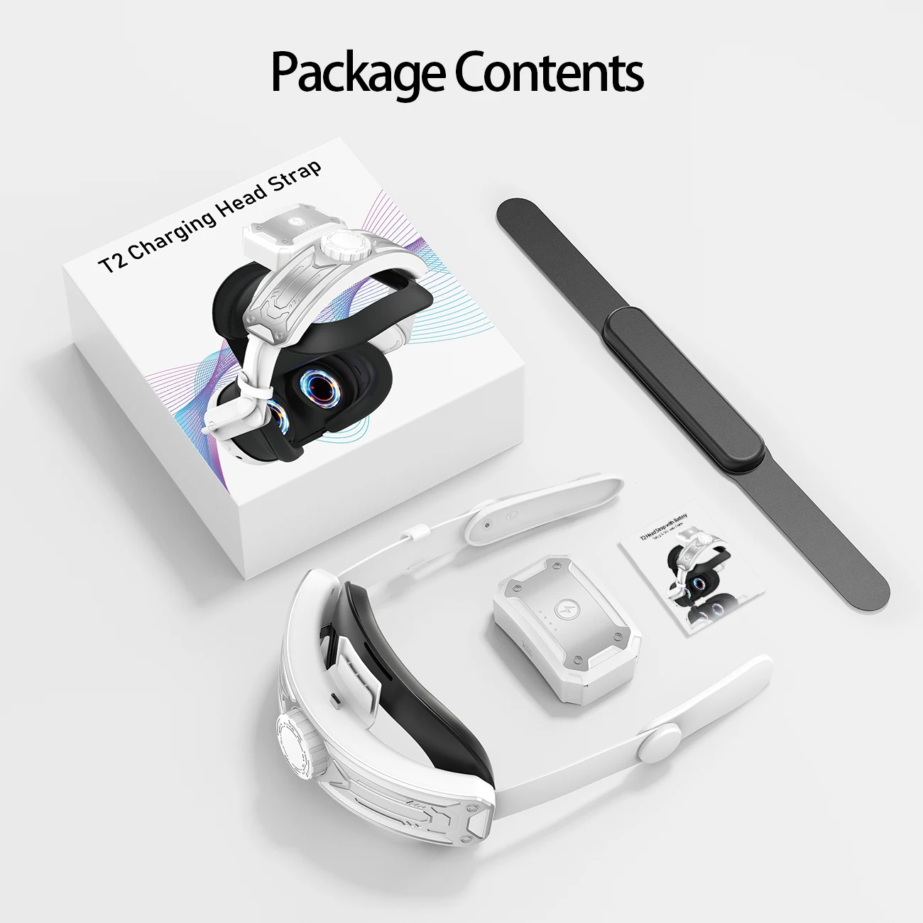 حزام الرأس مع بطارية لـ Meta/Oculus Quest 2، ملحقات بديلة لحزام النخبة القابلة للتعديل لـ Oculus/Meta Quest 2