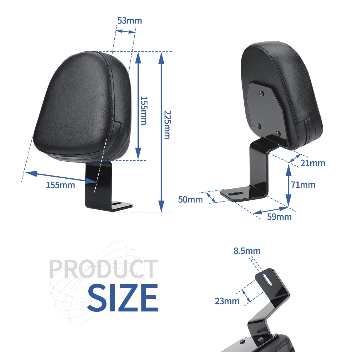 Respaldo para Conductor de motocicleta, cojín para Honda Rebel CMX500 CMX300 300 500 2017 2018 2019 2020 2021 2022