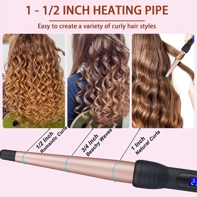 Curling Iron Hair Curler Electric Ceramic Curling Wand Curlers For Hair Iron Professional Curly Hair Styling Tools Conical Hair Curler AliExpress