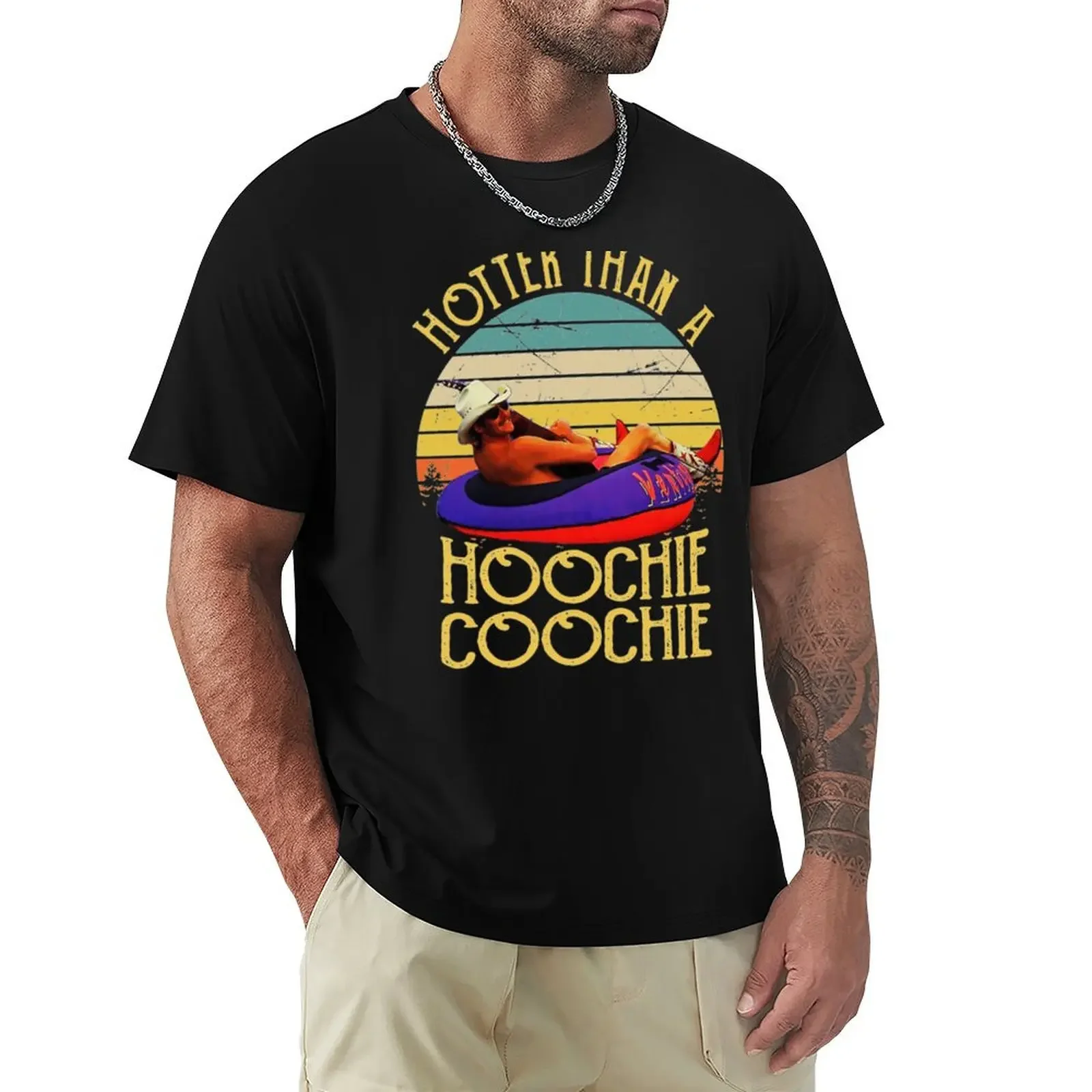 Hotter Than A Hoochie Coochie Alan Vintage Retro T-Shirt shirts graphic tee quick-drying boys whites men workout shirt