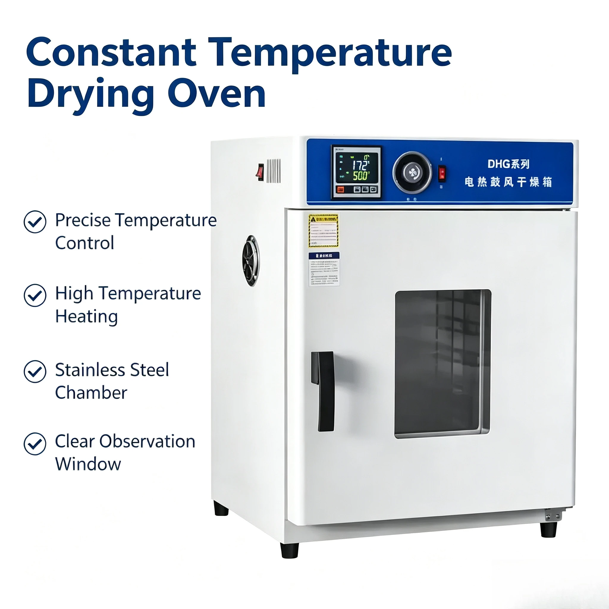 For Small Constant Temperature Drying Box, High Temp Heating Cabinet for Laboratory and Industrial Heating Drying Work