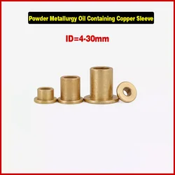 Powder Metallurgy Oil Containing Copper Sleeve / Flange With Edge Stepped Copper Bearing M4-M30