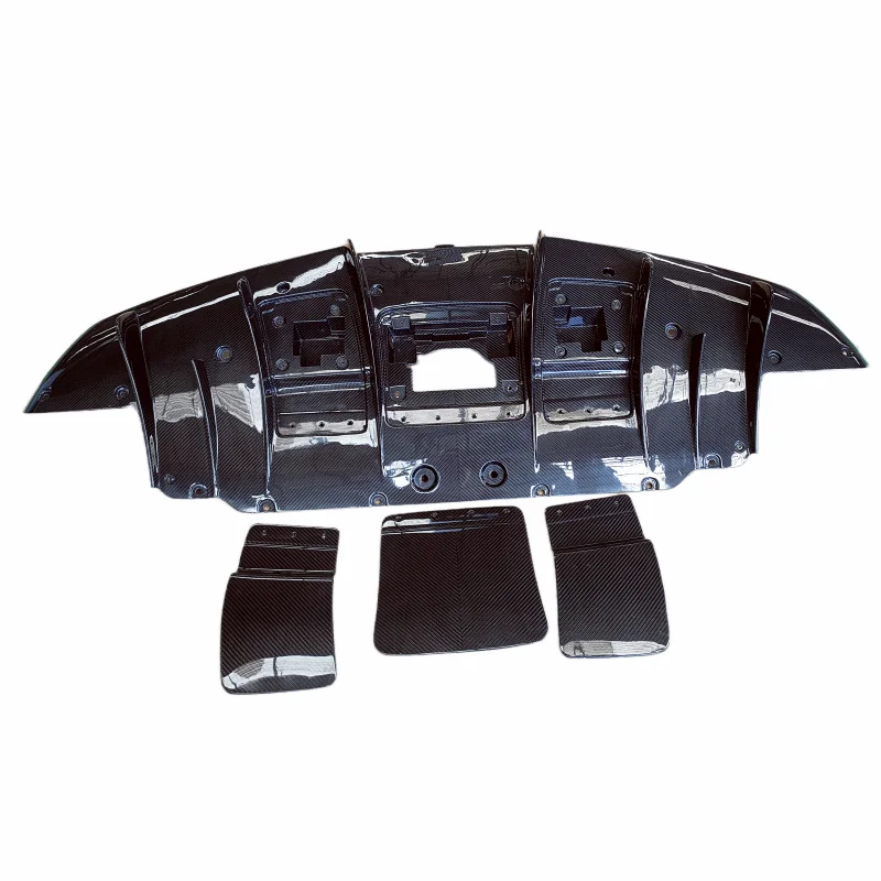 

N-образный передний разделитель губ из углеродного волокна, задний диффузор, спойлер, комплект кузова для Ferrari F8, комплект кузова