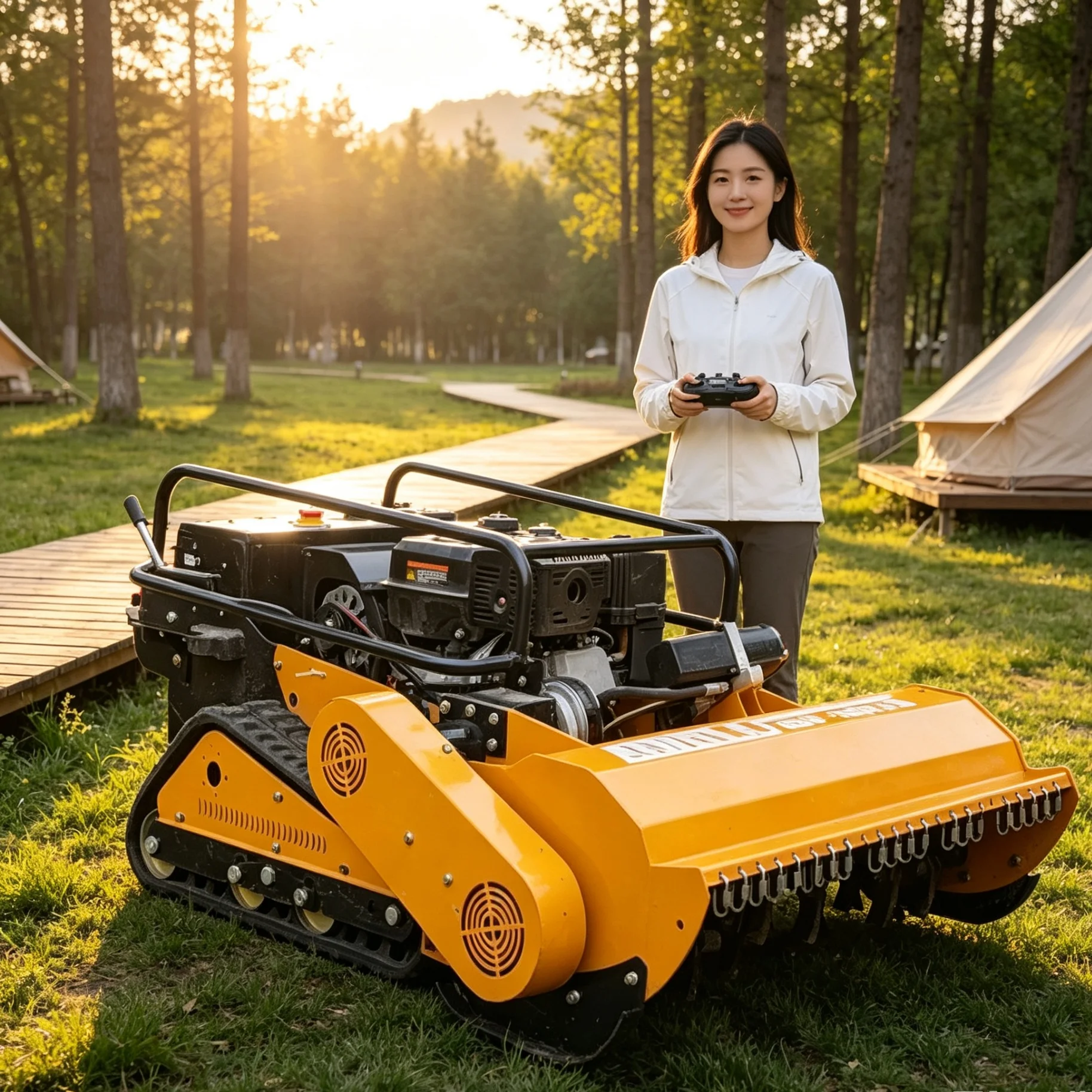 Customized Expansive Mountain Grazing Land 1000SPro Zero‑Turn Lawn Mower, Optional Industrial Remote Controller For Extended Wor