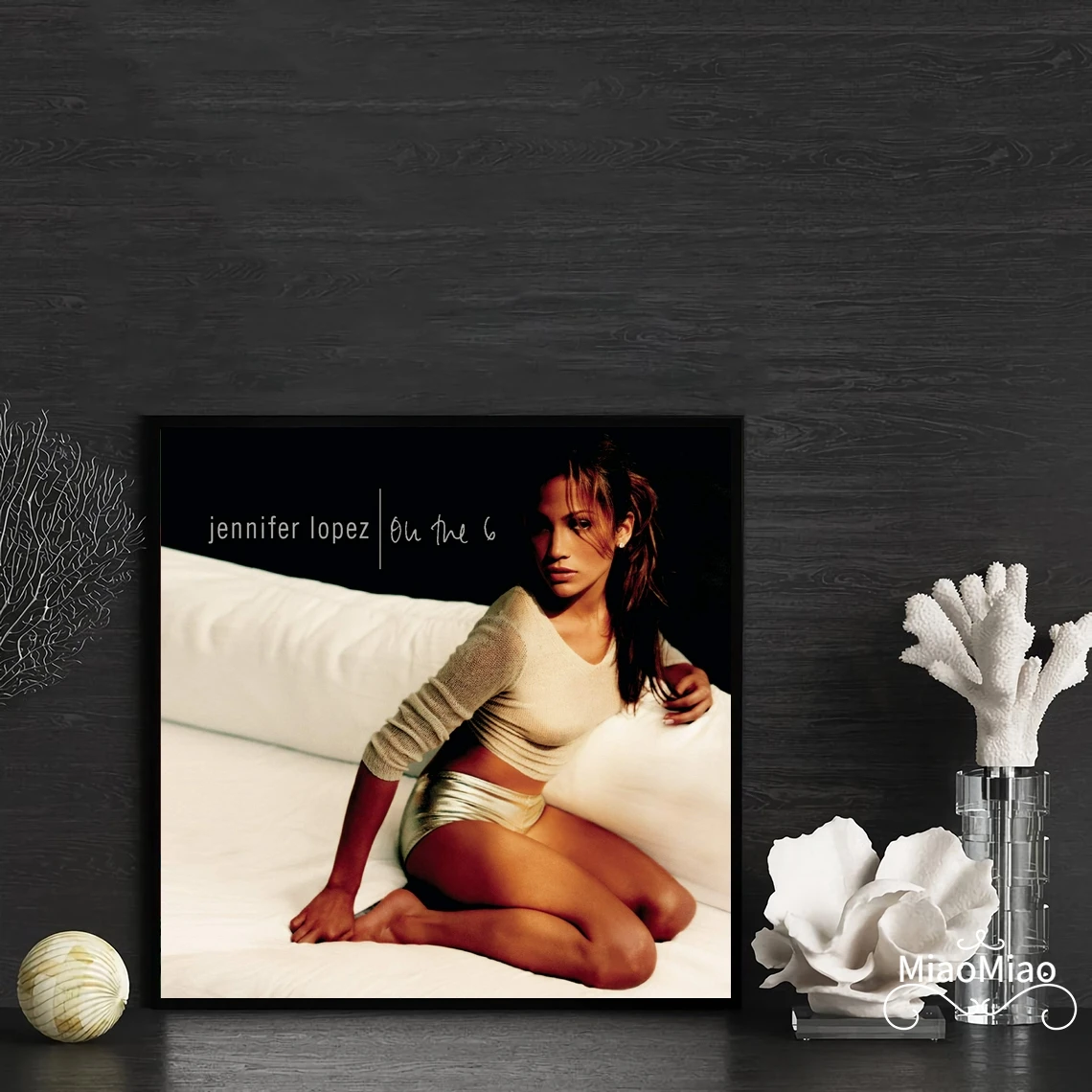 Jennifer Lopez On The 6 Music Album Poster Canvas Art Print Home Decor Wall Painting ( No Frame )