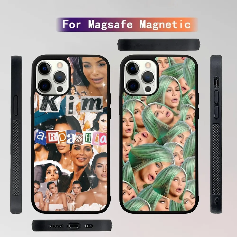 Funny Kim K-Kardashian Phone Case For iPhone 15,14,13,12,11,Plus,Pro,Max Mini Magsafe Magnetic Wireless Charging