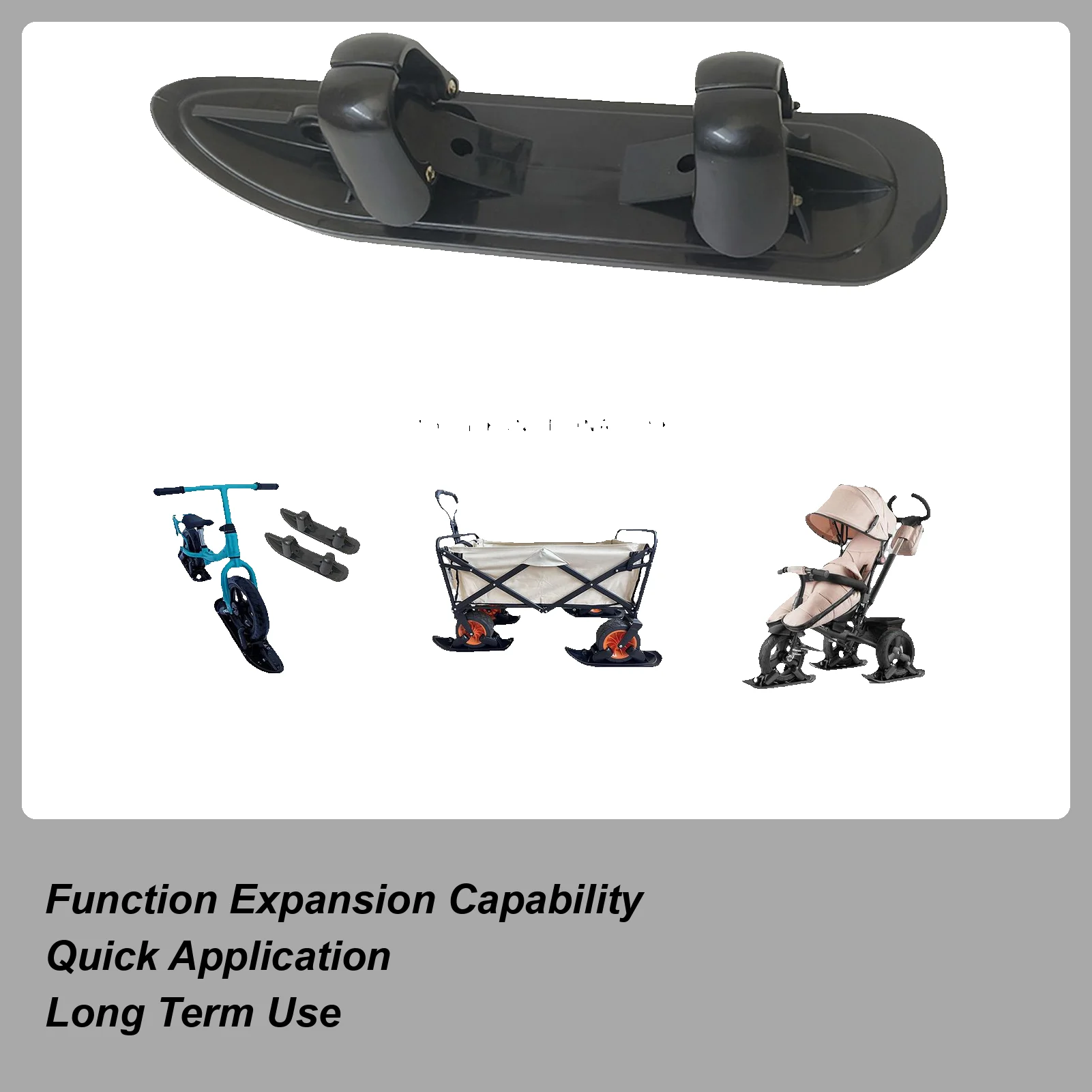 

Snow Scooter Ski Sled Kids Winter Balance Scooter Ski Board Sled Glider For Sports Cycling Jogging For Paths Lakeside Park