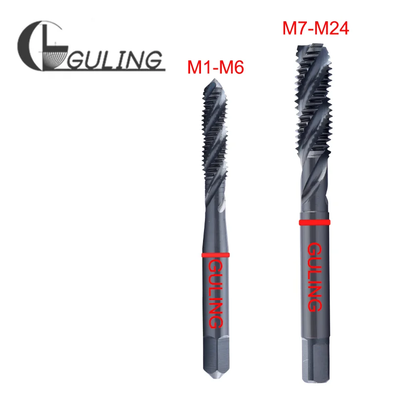 

GULING HSSE Red Ring Metric Spiral Fluted Tap Pointed M2 M3 M4 M5 M6 M8 M10 M12M14 M16 M18 M24 Machine Screw Thread Taps