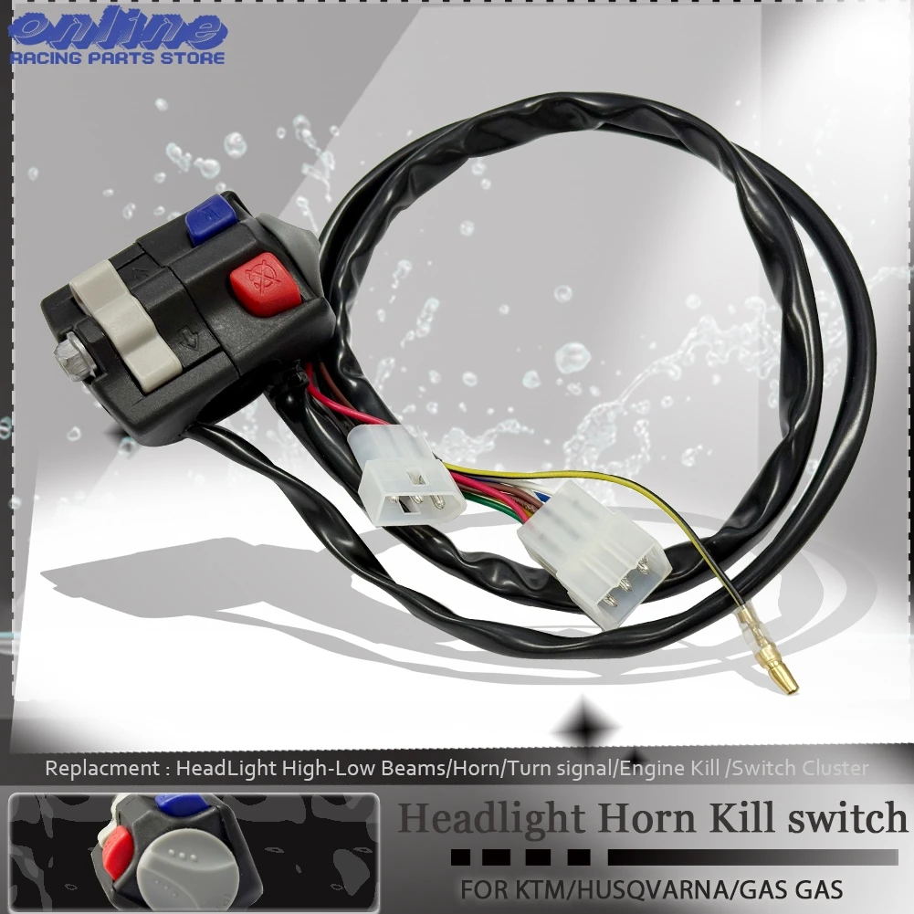 Motorcycle Headlight Horn Kill Switch Five For KTM EXC XCW EXCF TPI 125 150 200 250 350 500 525 530 For Husqvarna TE FE TX FX