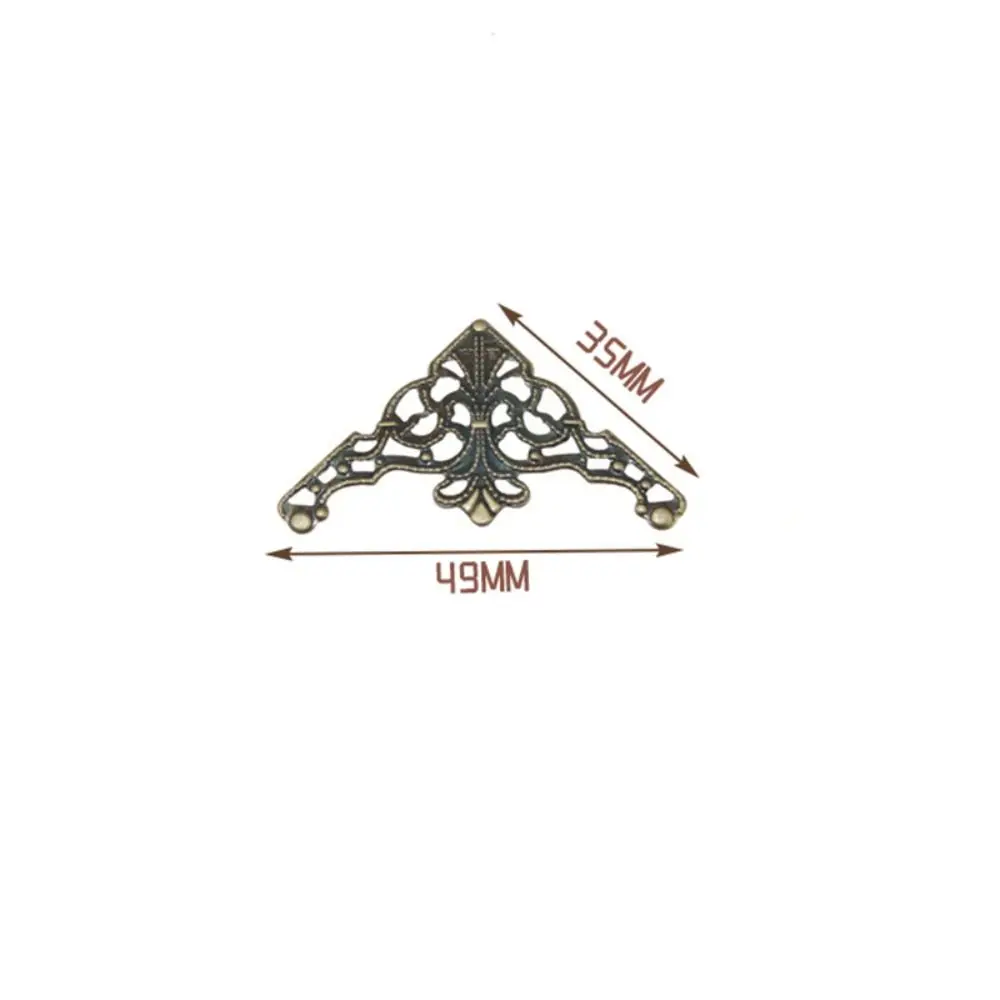 

20pcs Home Box Corner Hardware Decorative Corner Protector DIY Antique Furniture Corner Protector Iron Mini Corner Guard Table