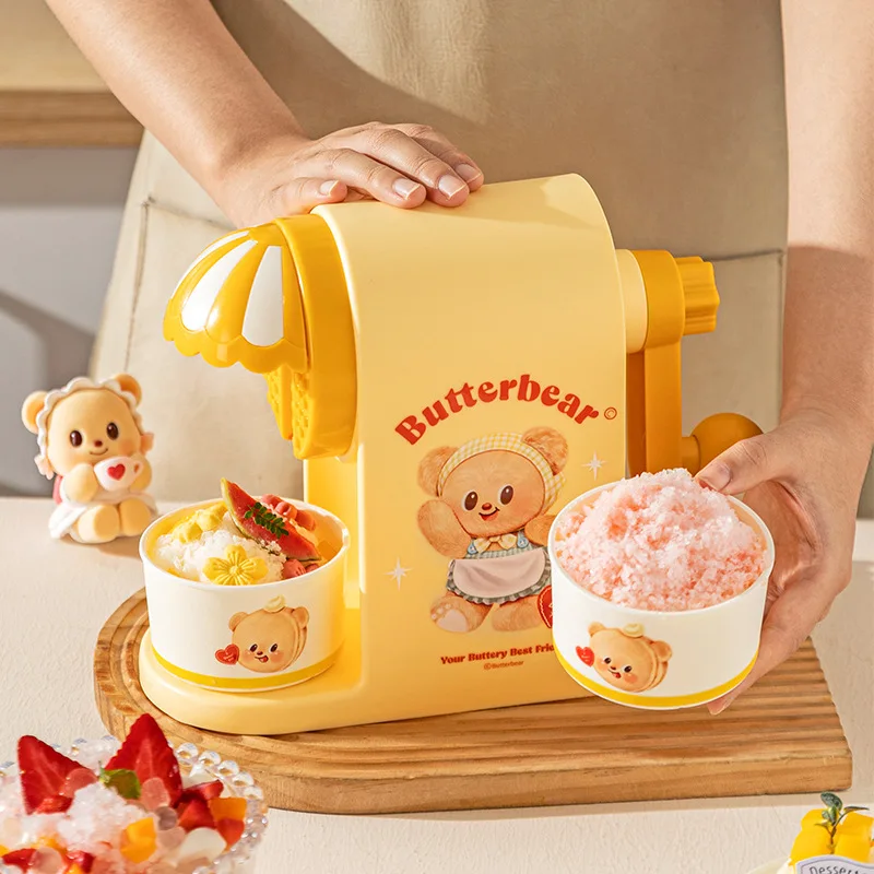 

Butter Bear Ice Shaver Household Small Hand Sand Machine