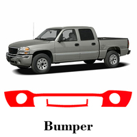 Car Precut Paint Protection Film Front Bumper Anti-scratch Exterior TPU PPF For GMC Sierra 1500 2003-2006