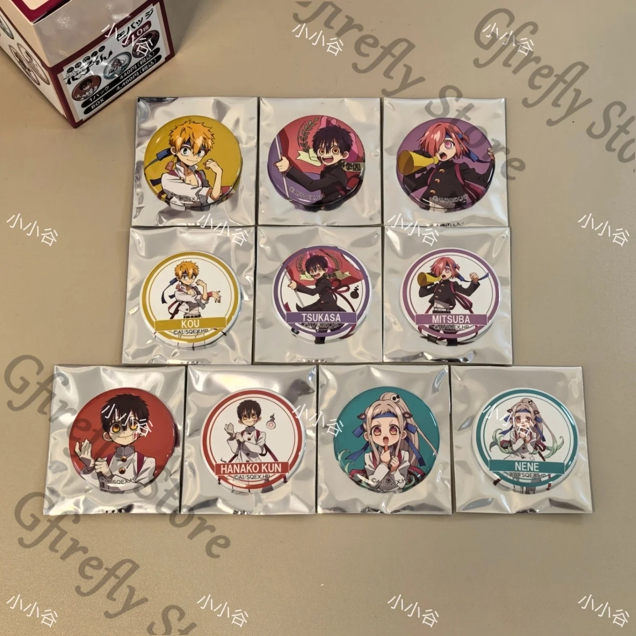 

Toilet-bound Hanako-kun Mitsuba Yugi Tsukasa Nanamine Sakura Genuine Breastpin Emblem Official Badge Pendants Ornaments