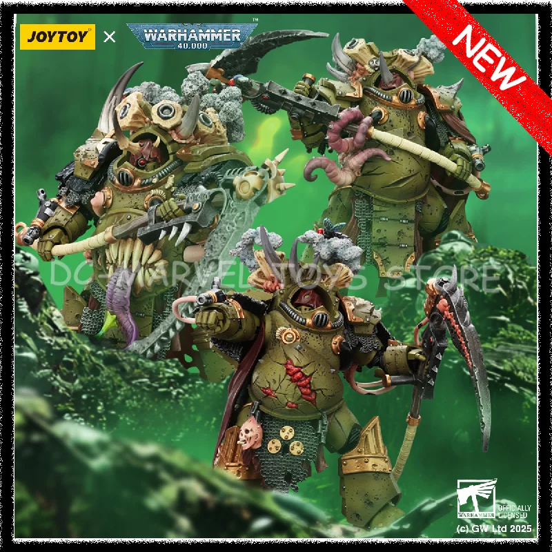 

JOYTOY 1/18 Warhammer 40k Death Guard Deathshroud Terminator Champion with Manreaper and Plaguespurter Gauntlets Toys