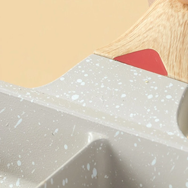 Poêle à frire multi-usages en alliage d'aluminium, poêle à œufs frits, poêle à steak, durable