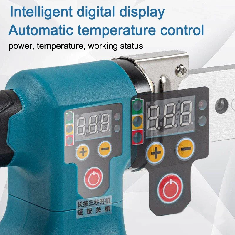Cordless Hot Melt Machine For Makita 18V Battery 20-32mm Electric PE/PPR/PB Water Pipe Melter Plastic Welding Machine Heads