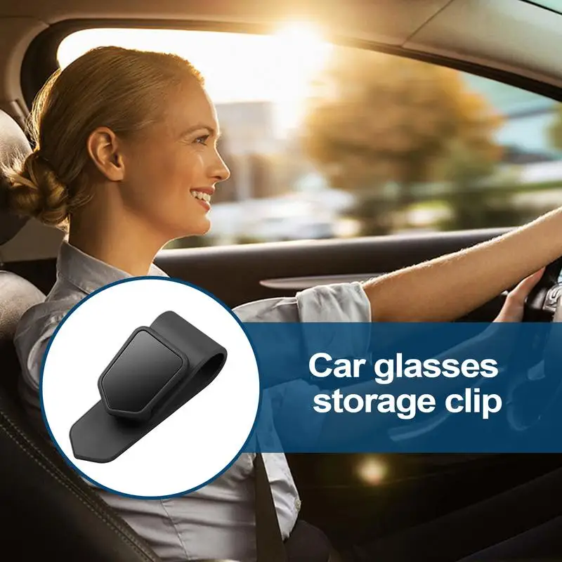 Sunglasses Clip For Car Visor Eyeglass Hanger Clip For Car Interior Accessories Compact Organizer Sunglasses stand For Woman Men view 4