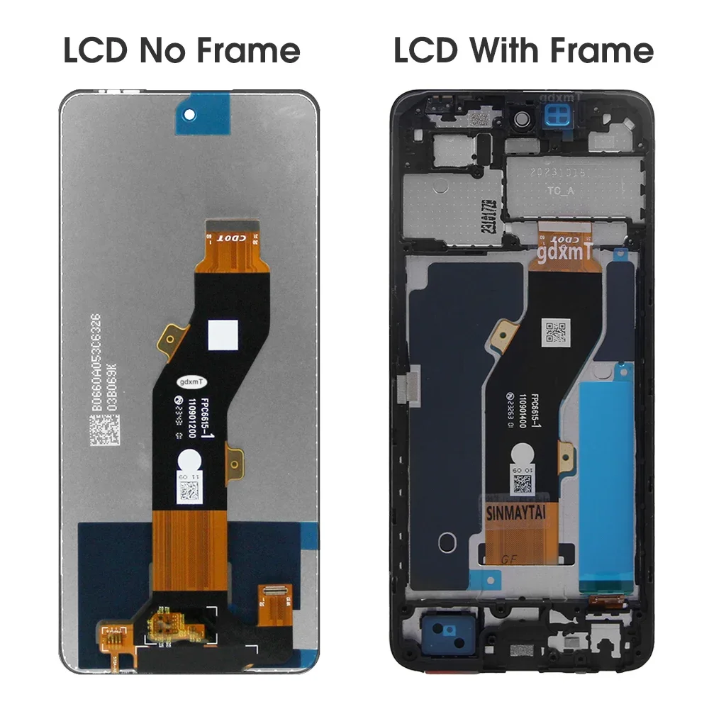 For Infinix Smart 8 For Smart8 6.6\'\'X6525 LCD Display Touch Screen Digitizer Assembly Replacement