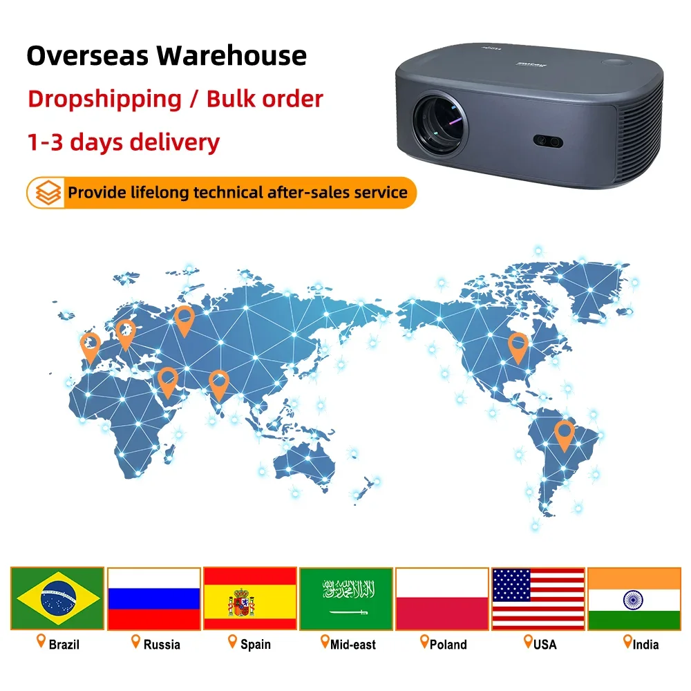 4K projector Android 12 HQ9W Ultra Dropshipping projectors hd 4k 1080p home theater LCD video projecteur 1080P 4K projector