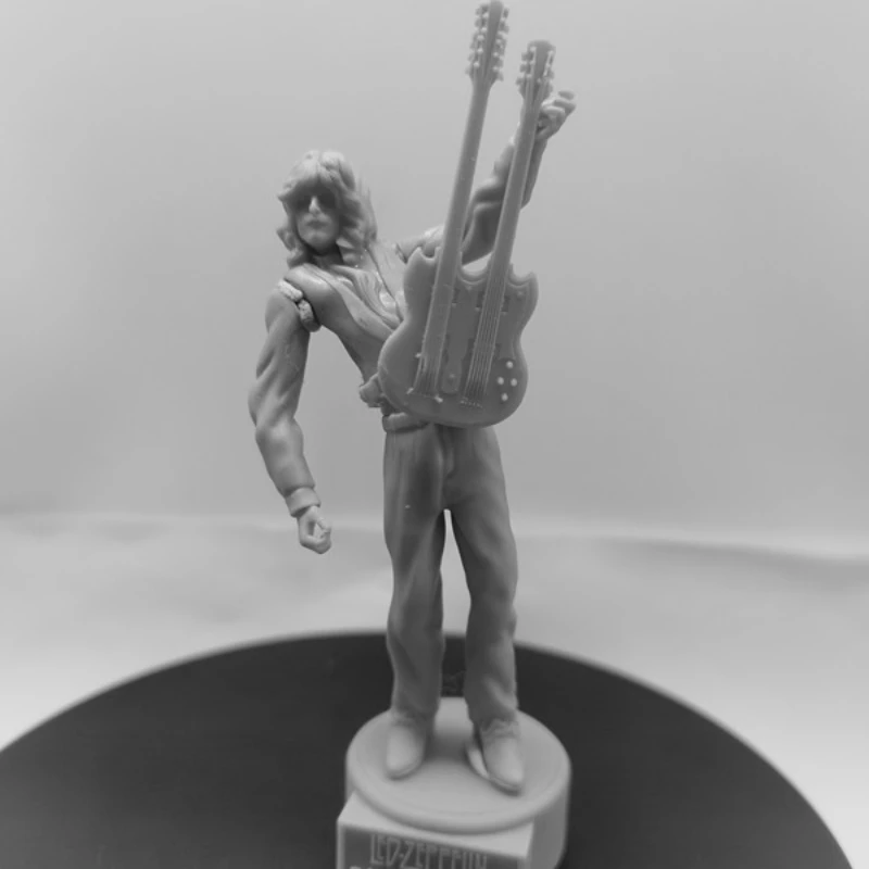 1/24 Bilancia 75mm Altezza Figura In Resina Rock Star Modello Assemblato Kit Statua Smontato e Non Verniciato giocattolo di stampa 3D