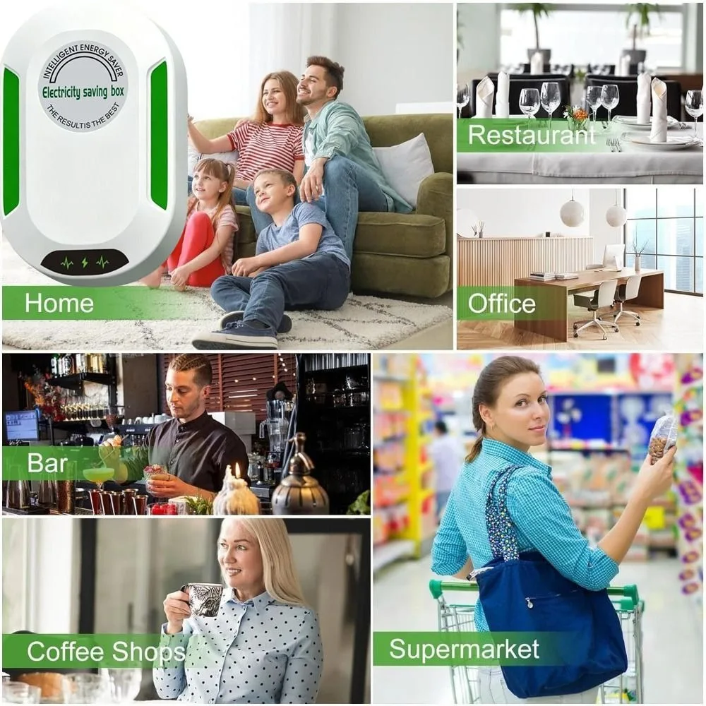 US/EU/UK Adapter Electricity Saving Box Stable Performance Power Save Electric Energy Saver Smart Saver Cost Reducing