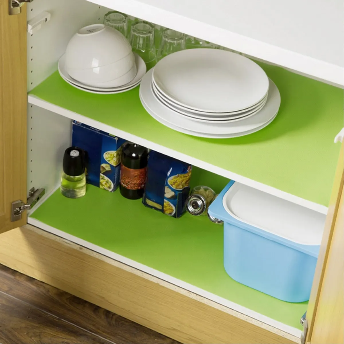 

4Pcs 45x29cm Food-Grade Eva Non-Slip Moisture-Absorbing Refrigerator Liner Shelf Drawer Cabinet Table Mat for Kitchen Fridge