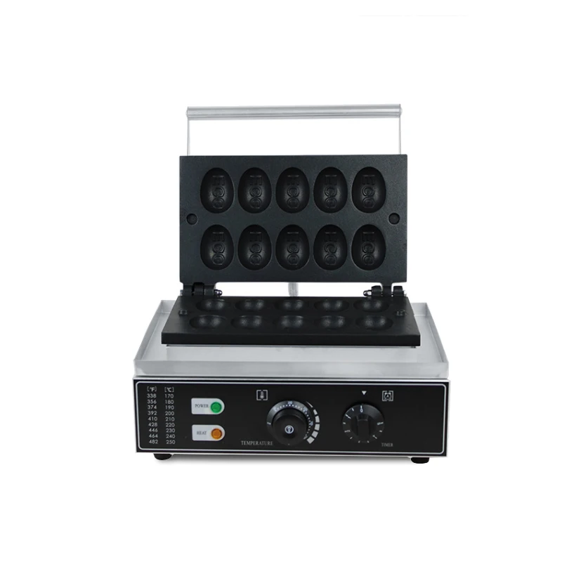 Commercial เครื่องทำวาฟเฟิลไข่ไฟฟ้าไข่วาฟเฟิลเครื่องแผ่นเหล็กเค้กเตาอบ