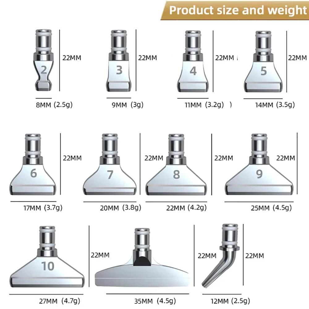 5D Diamond Painting Tool Metal Point Drill Pen Heads Diamond Embroidery Accessories Replacement Metal Multi Placer Tip