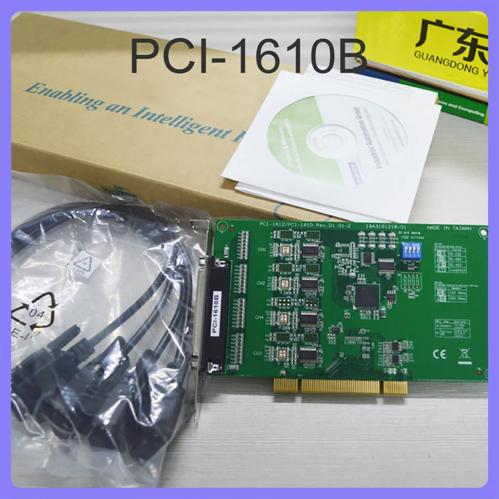 

New4-Port RS232 With DB9 Cable Isolation Communication Card Capture Card For Advantech PCI-1610B