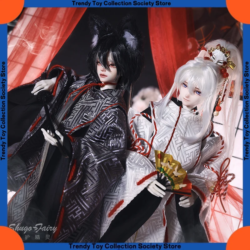

Bjd Boy Aoki Aoki Ritsu Four-Joint Movable Sd Doll Official Custom New Product Fox Mask Japanese-Style Festival Gift