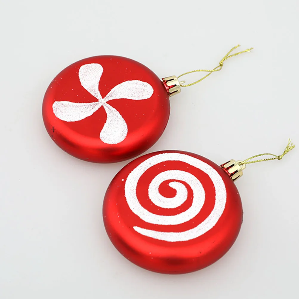 

8Pcs Candy Style Christmas Ornaments Festive Xmas Tree Hanging Decors for Home Fireplace Decoration Supplies Xmas Party Ornament