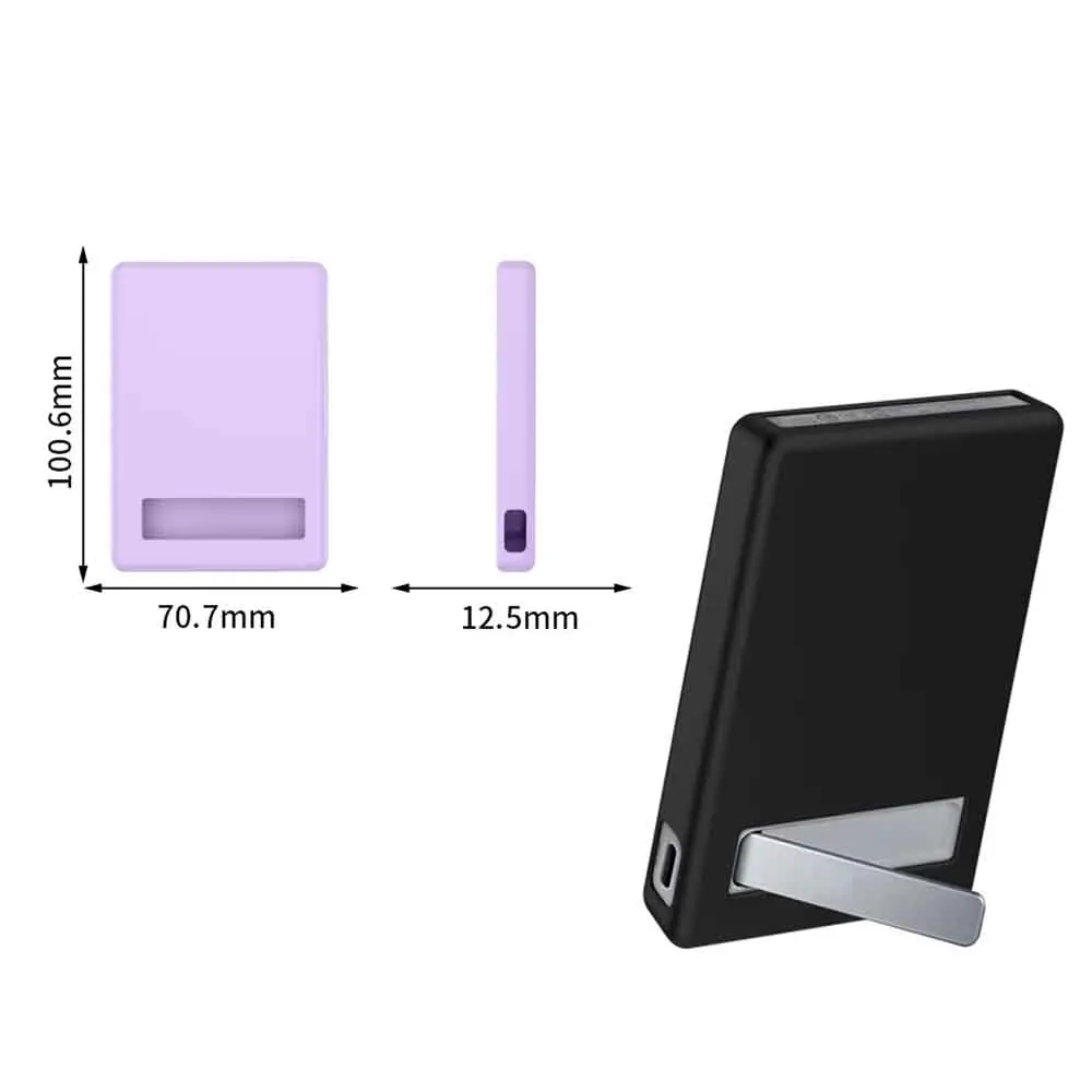 for Huawei SuperPower Magnetic Power Bank Liquid Silicone Case Shockproof Wireless Charging Compatible Full Wrap Cover Black