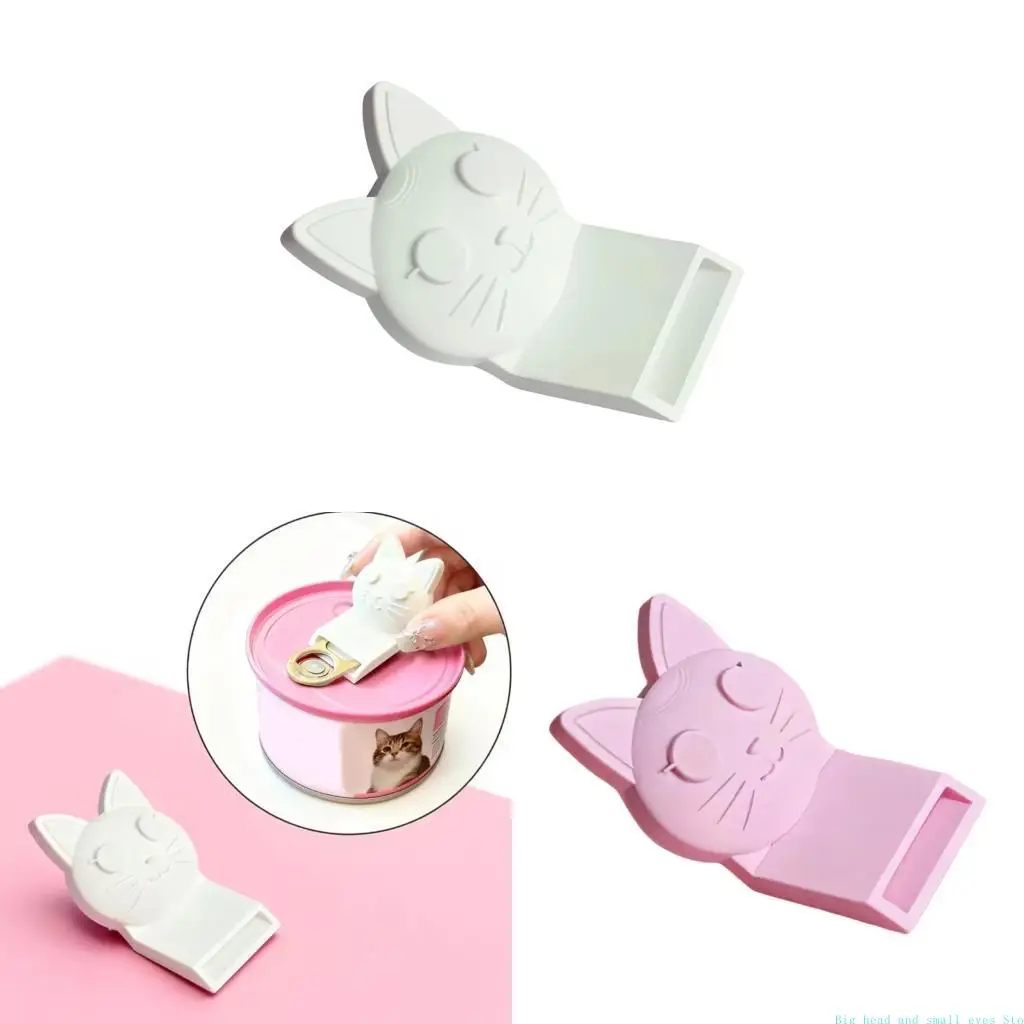 581C Ergonomic And Convenient Pet Can Opener Handy Kitchen Gadget Practical Plastic Handheld Can Opener For Cats Lover