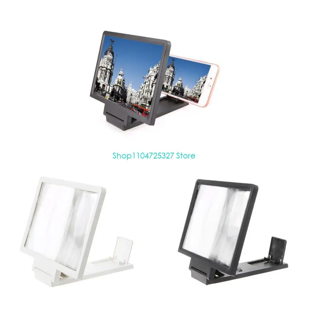 

D8KF Cell Phones Screen Magnifier Amplifier Screen Enlarger Smartphone Stand Eye for Protections