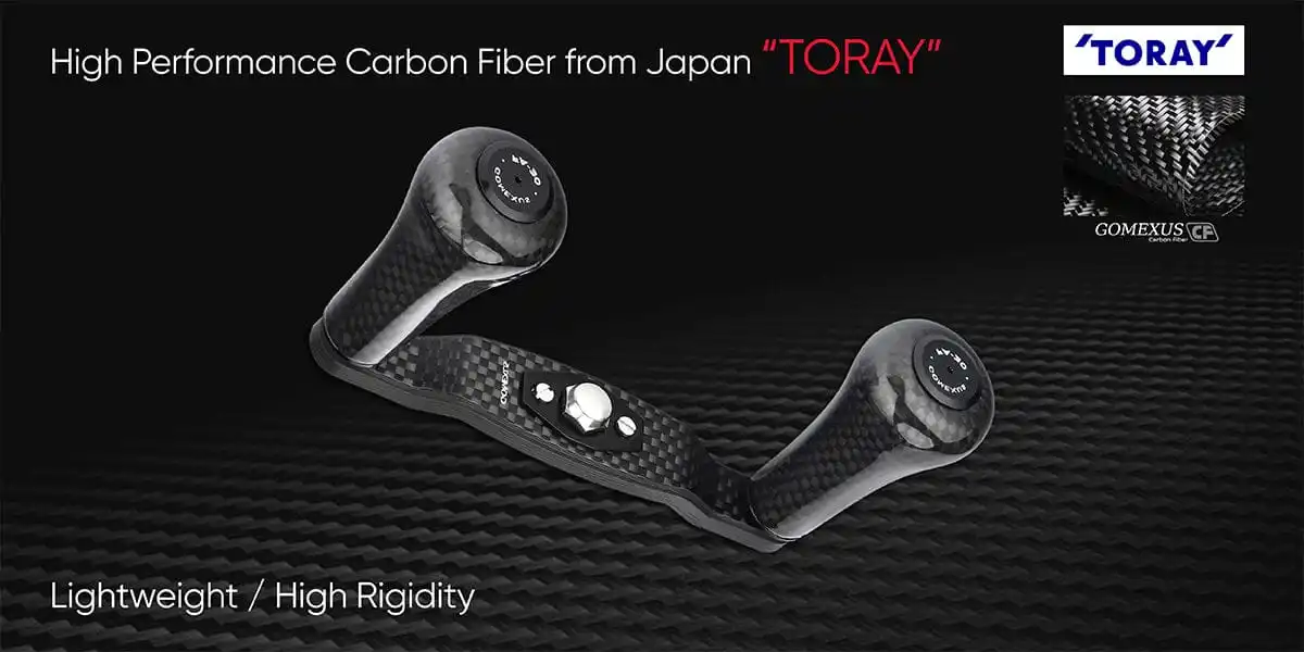 GOMEXUS Carbon-Griff für Daiwa Tatula Zillion Abu Okuma Kastking Pisfun Baitcasting-Rollen, 8x5 und Shimano 7x4mm Größe – Detail 3