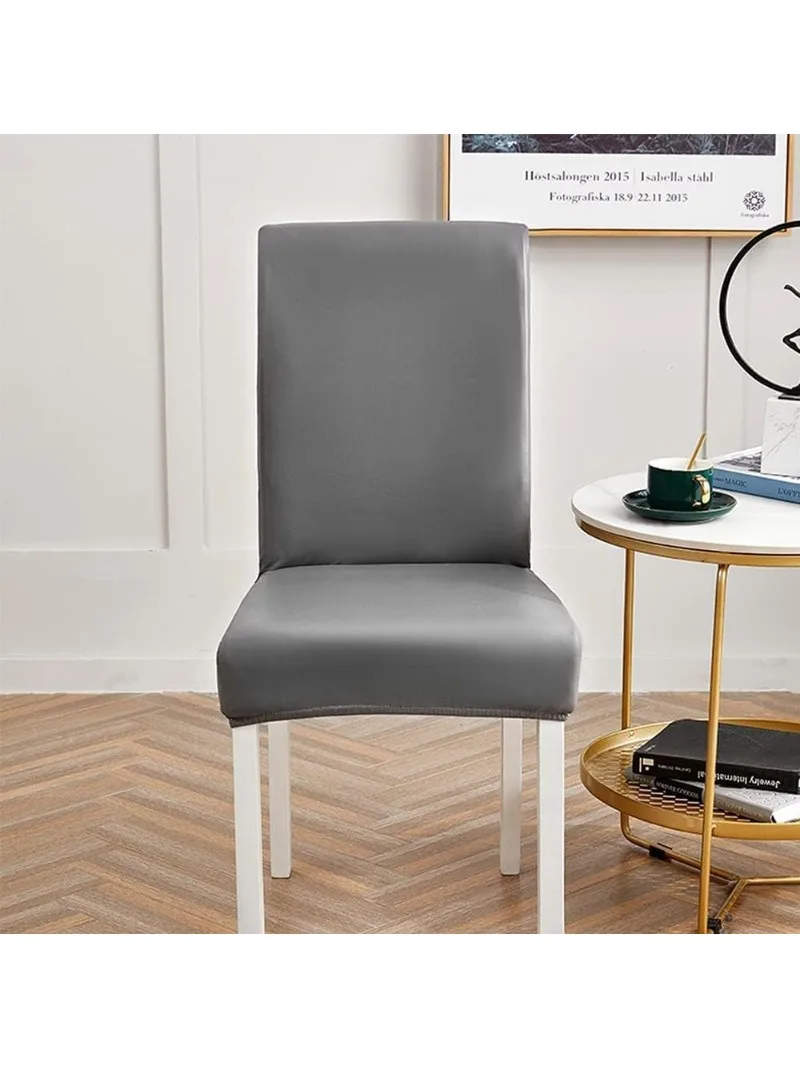 NONE Housse de chaise régulière en cuir PU imperméable, légère, de luxe, pour la maison, les loisirs, adaptée au salon, au bureau et à la chambre à coucher 3