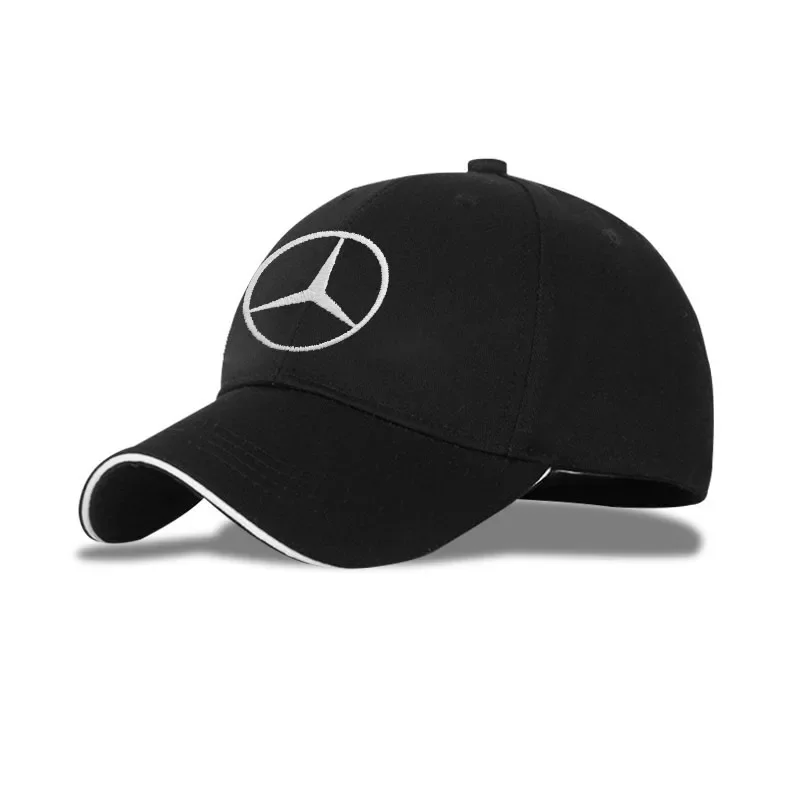 Car Styling Car Baseball Cap Fashion Outdoor Sport Cotton Sunblock Hat For Mercedes-Benz W211 W221 W220 W163 B C E S SLK Class