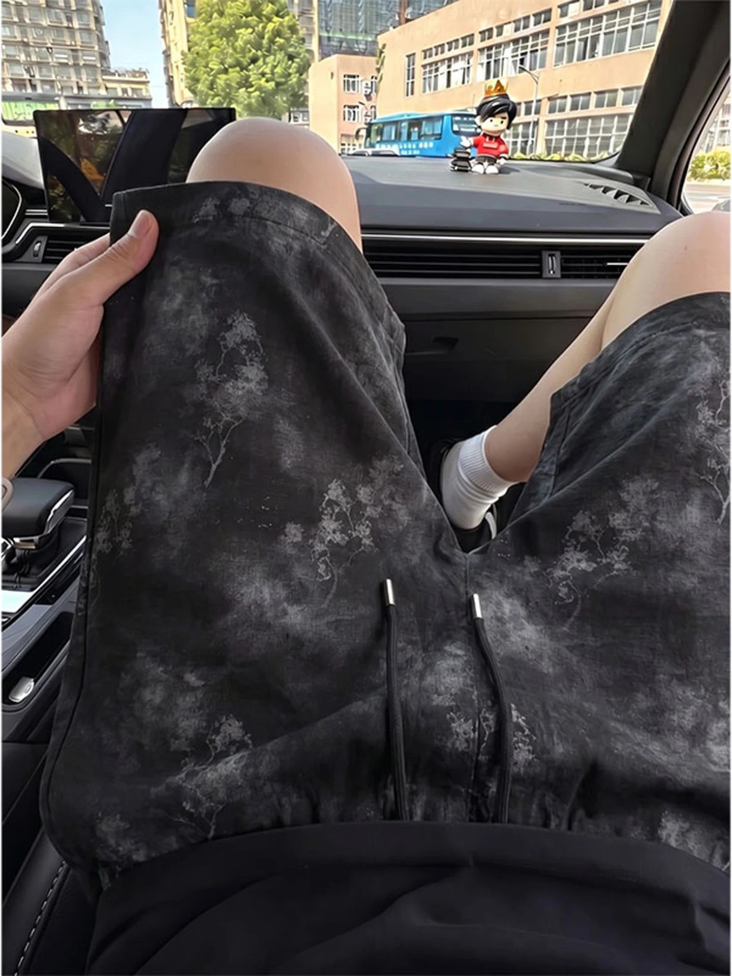 

Ice Silk Men's Short Pants Summer Thin Five-Part Casual Sports American Quick-Dry Beachwear Dyeing And Bleaching Traditional ...