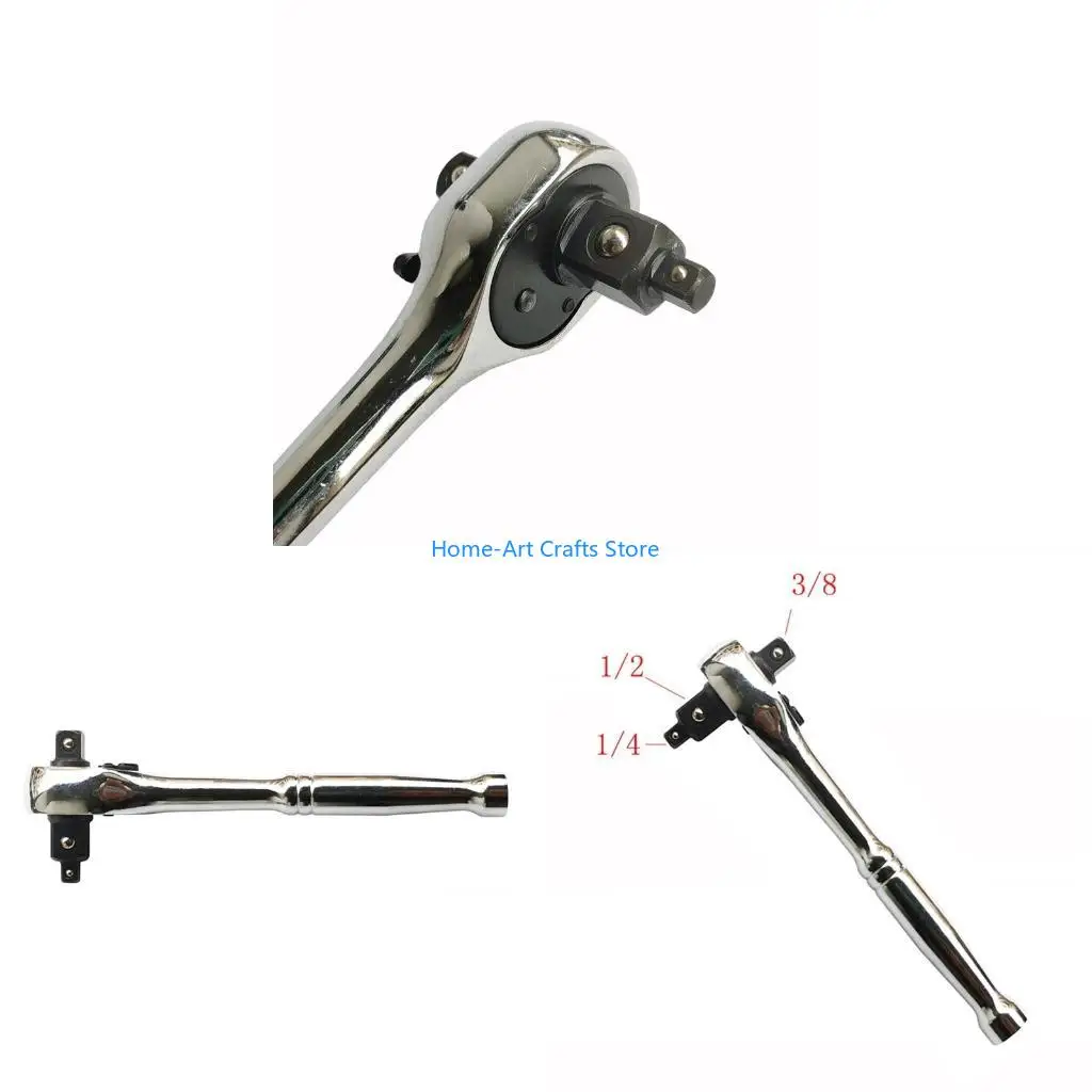 Y3NA Upgraded Two-way Quick Release Wrench with 72 Teeth 3 in 1 Universal Wrench 1/2