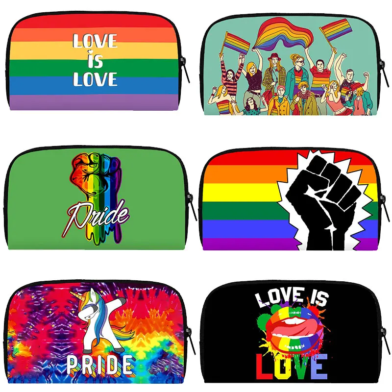 Rainbow Pride LGBT Wallet Homosexual Philadelphia Philly Money Bags Love Wins Gay Lesbian Purse Long Phone Holder Bags Gift