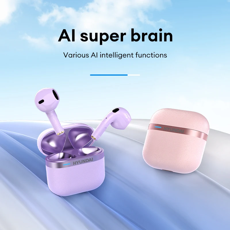 اختيار HYUNDAI HY-T02 Pro AI سماعة لاسلكية تعمل بالبلوتوث 5.4 100+ سماعات ترجمة اللغة ذكي صوت مساعد سماعات أذن جديدة #5
