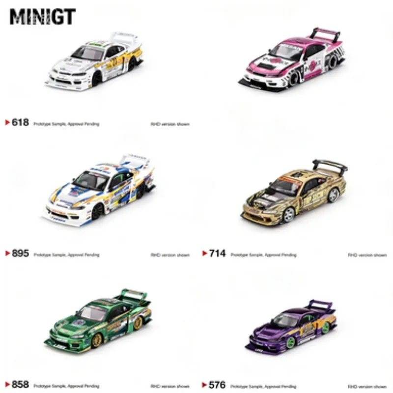 

MINIGT 1:64 Nissan S15 Series LB-Super Silhouette, die-cast alloy model, suitable for teenagers to play with and as a gift.