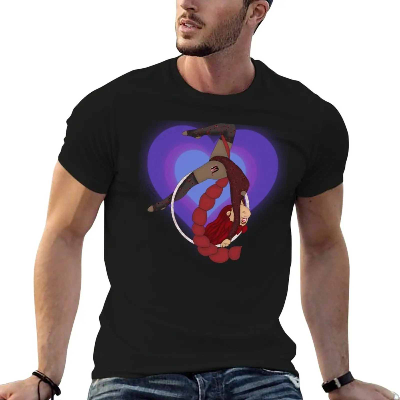 Chibi Scorpio Aerial Hoop T-Shirt t shirt man luxury t shirt men 100% cotton luxury brand t shirts for man slim fit T-shirt