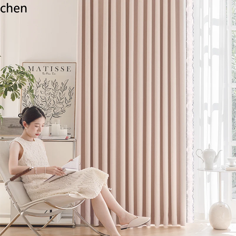 

HTT Custom New Pink Princess Style Curtains Blackout Bedroom Girl High-end Living Room